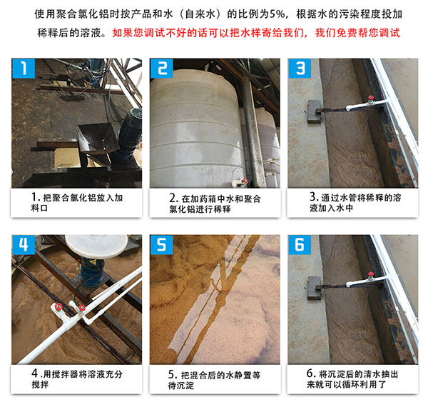 聚合氯化鋁的使用過(guò)程圖